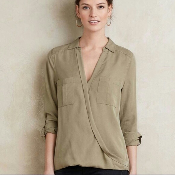 Anthropologie Tops - Anthropologie Holding Horses Celina Wrap Blouse